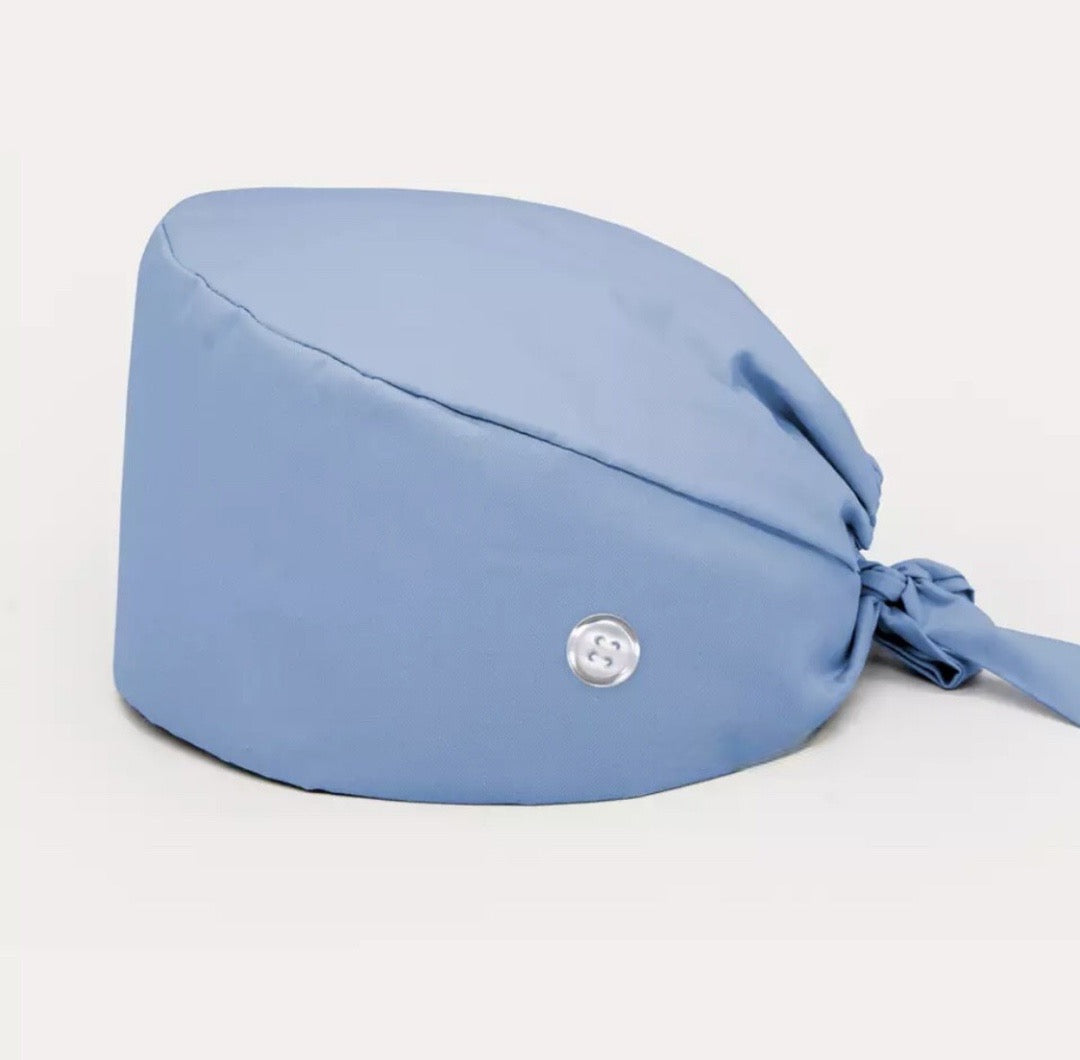 Plain Ceil Blue Surgical Scrub Cap