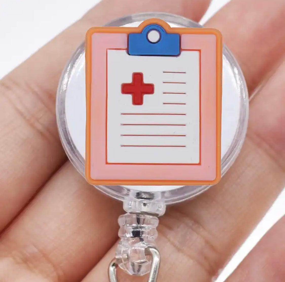 Nurse Badge Reel Holder - 6 Pack - RN Badge - Band Aid Badge Reel